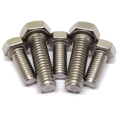 High Tensile DIN 931 DIN933 Gr5 Bolt Titanium Hex Head Bolt M10 M12